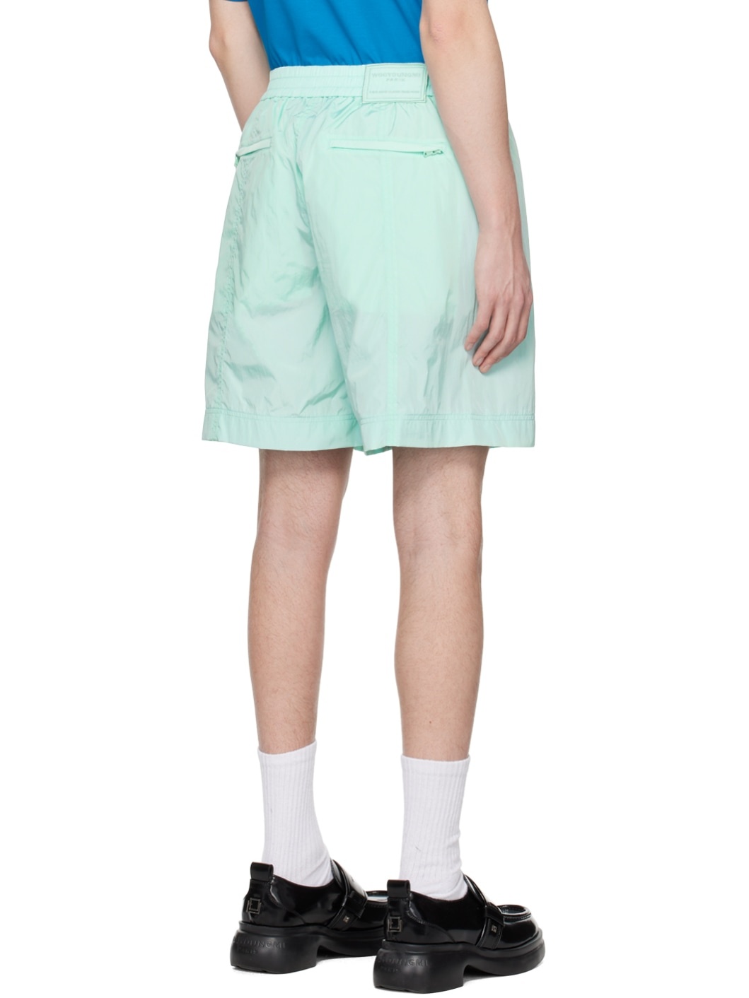 Blue Paneled Shorts - 3