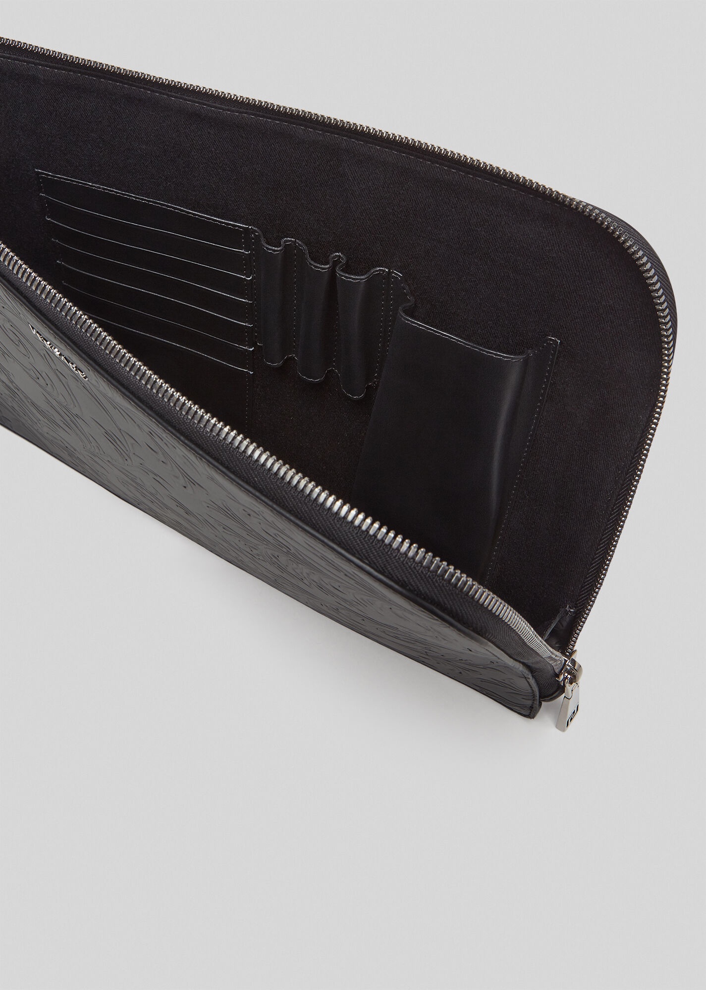 Embossed Barocco Leather Organizer - 3