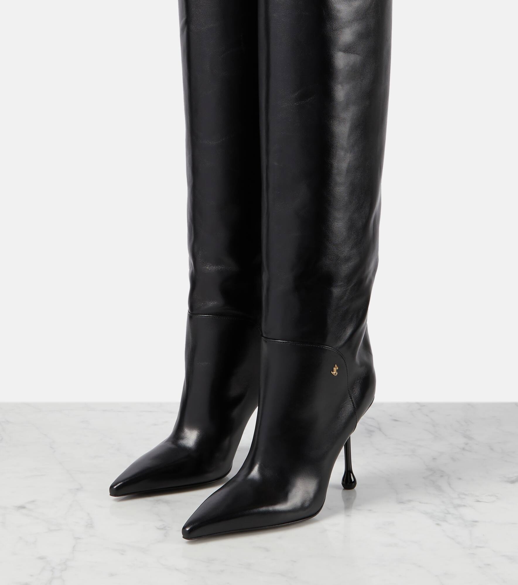 Cycas 95 leather over-the-knee boots - 5