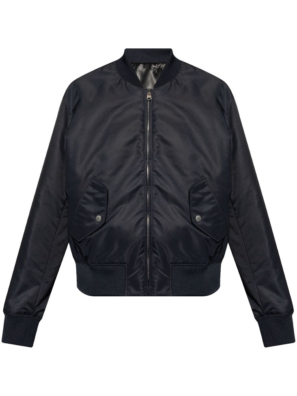 logo-embroidered bomber jacket - 1