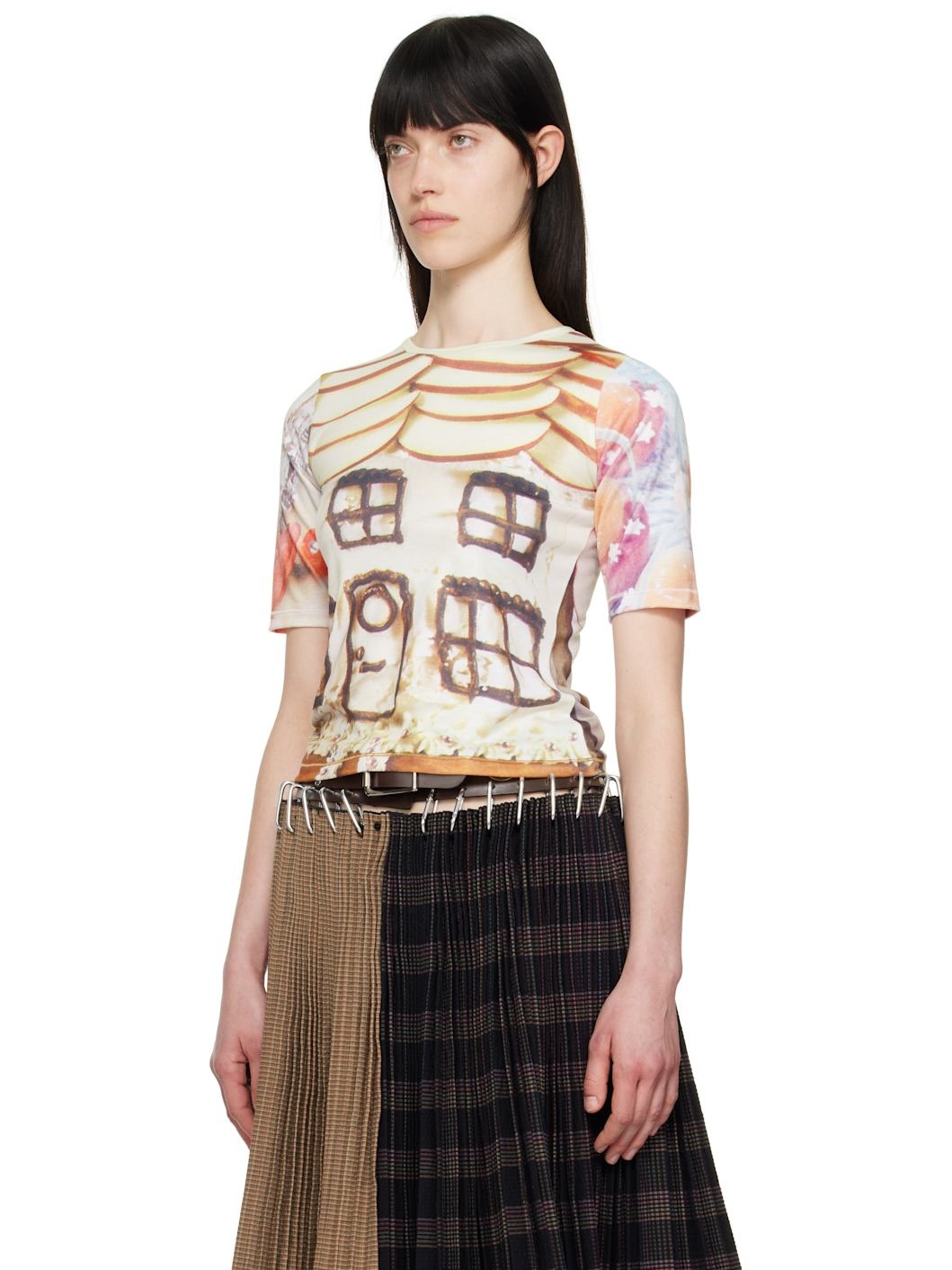 Multicolor 'Welcome Home' Short Sleeve Jersey T-shirt - 4
