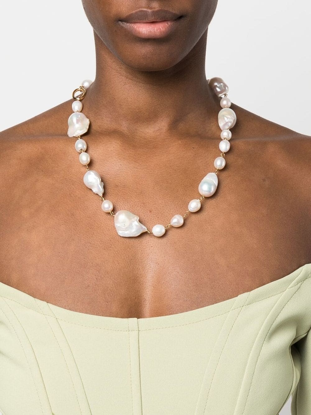 pearl-embellished necklace - 2