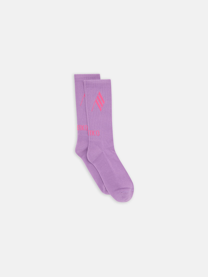 LILAC AND FUCHSIA SHORT LENGHT SOCKS 1