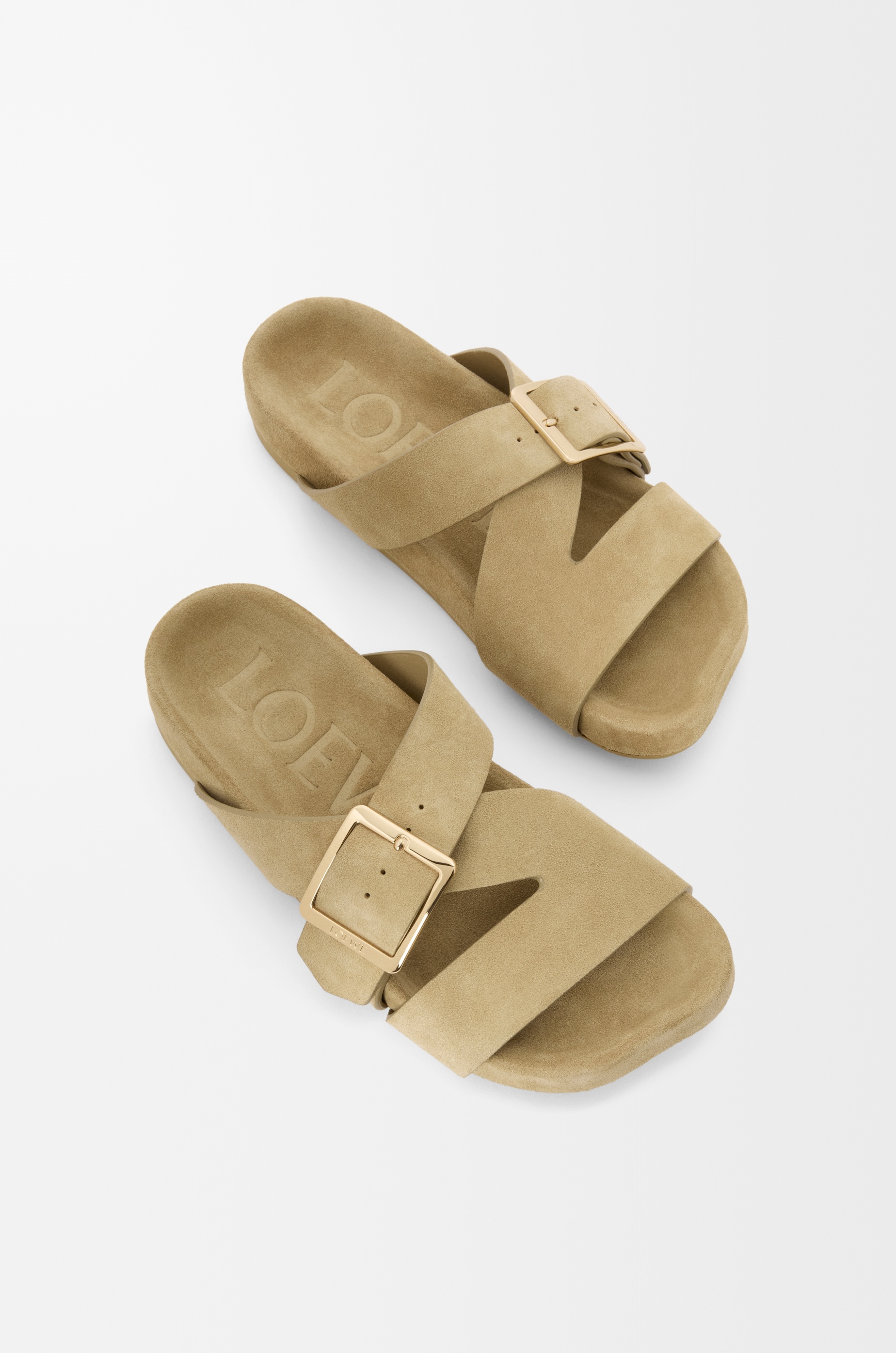 Ease Buckle slide in suede - 4