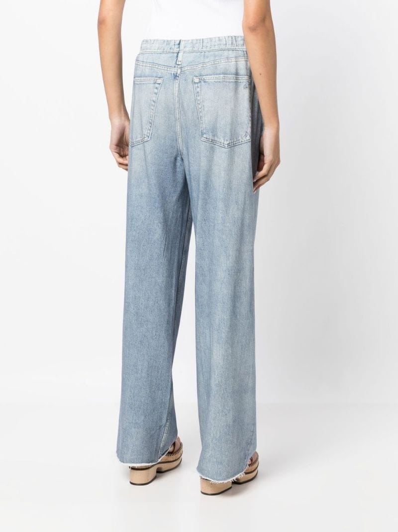 elasticated-waistband jeans - 8