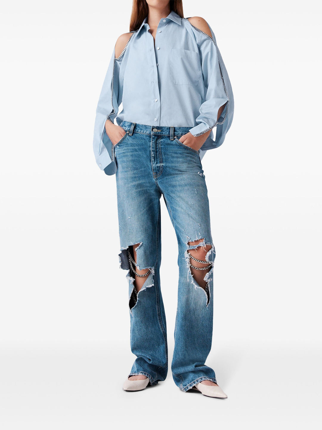 Falabella Chain Detail Shirt - 2