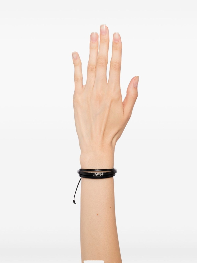 SAINT LAURENT leather bracelet outlook