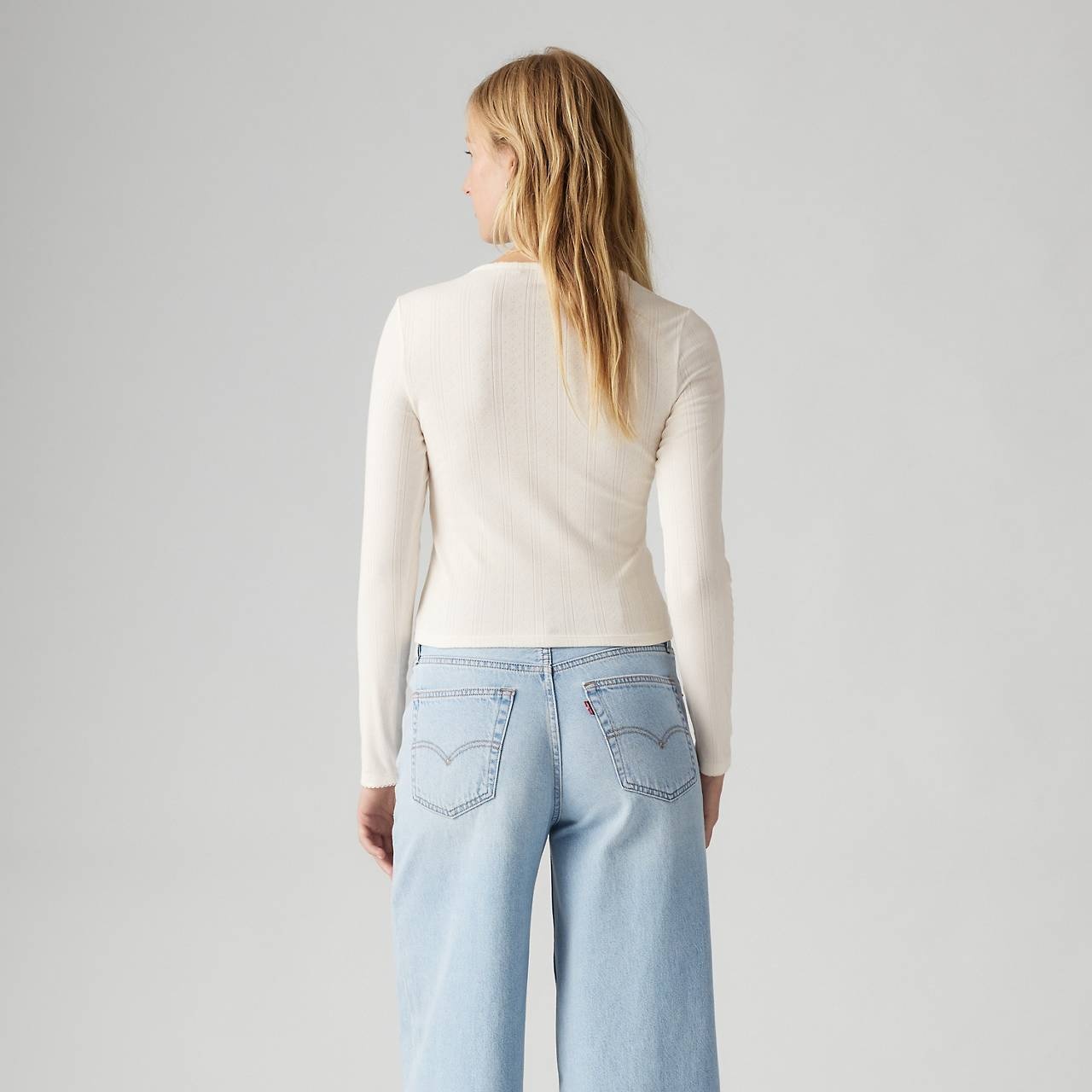 DRY GOODS WOMEN'S POINTELLE LONG SLEEVE T-SHIRT - 4