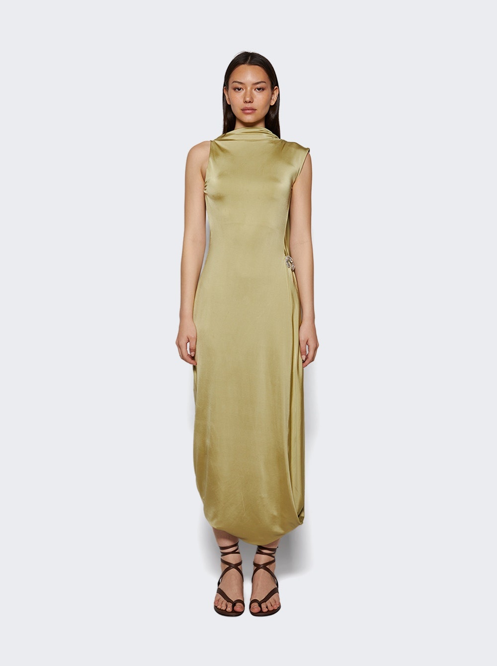 Sleeveless Midi Dress Pistachio - 2