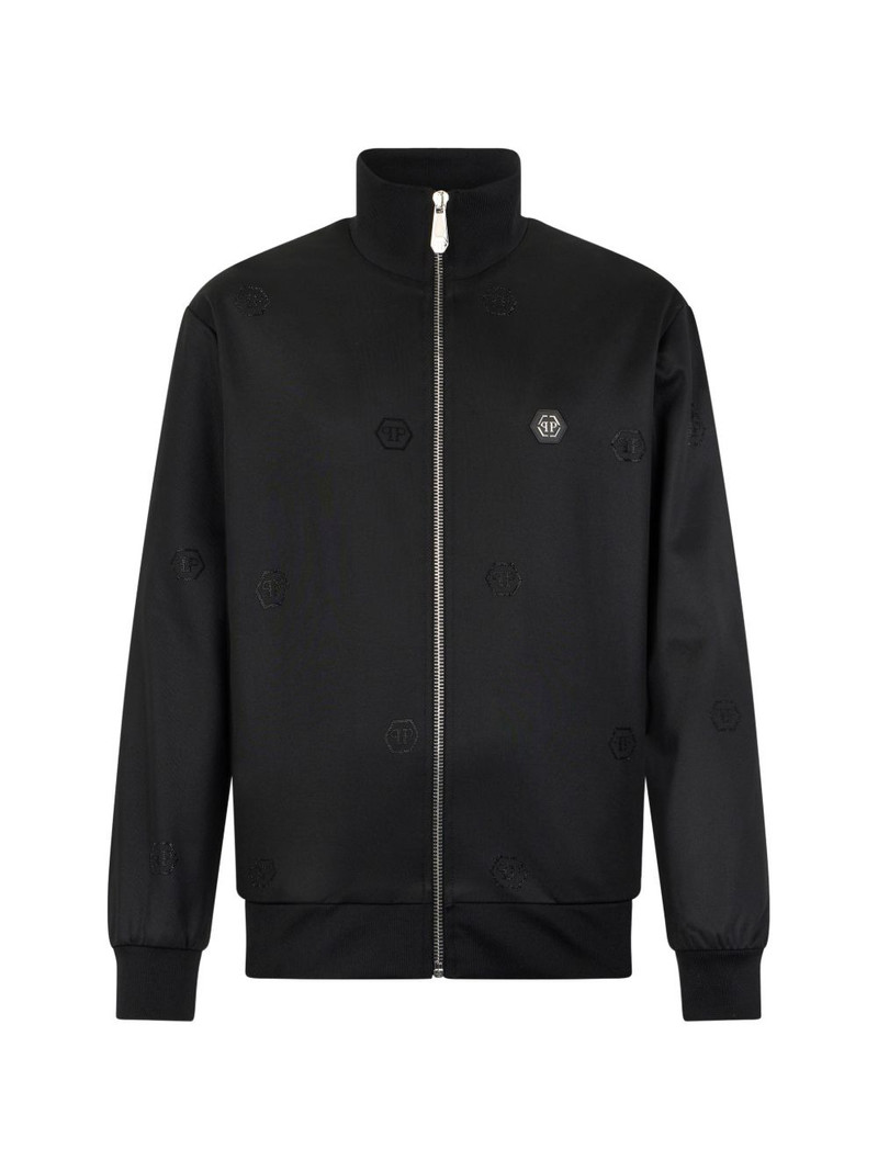 monogram-pattern sport jacket 1