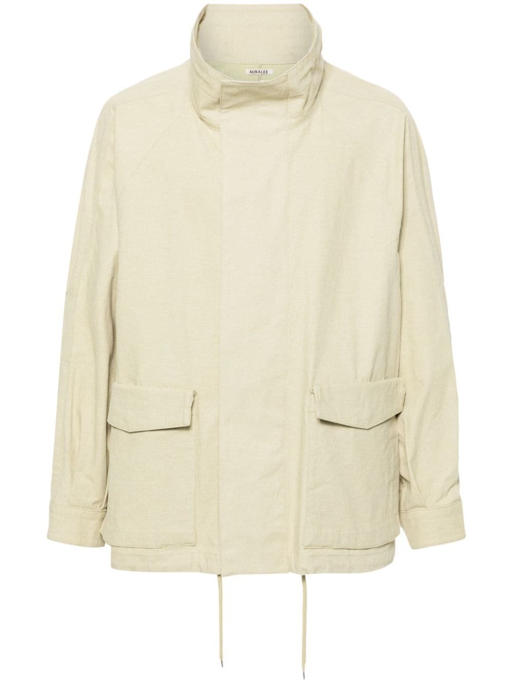 canvas drawstring jacket - 1