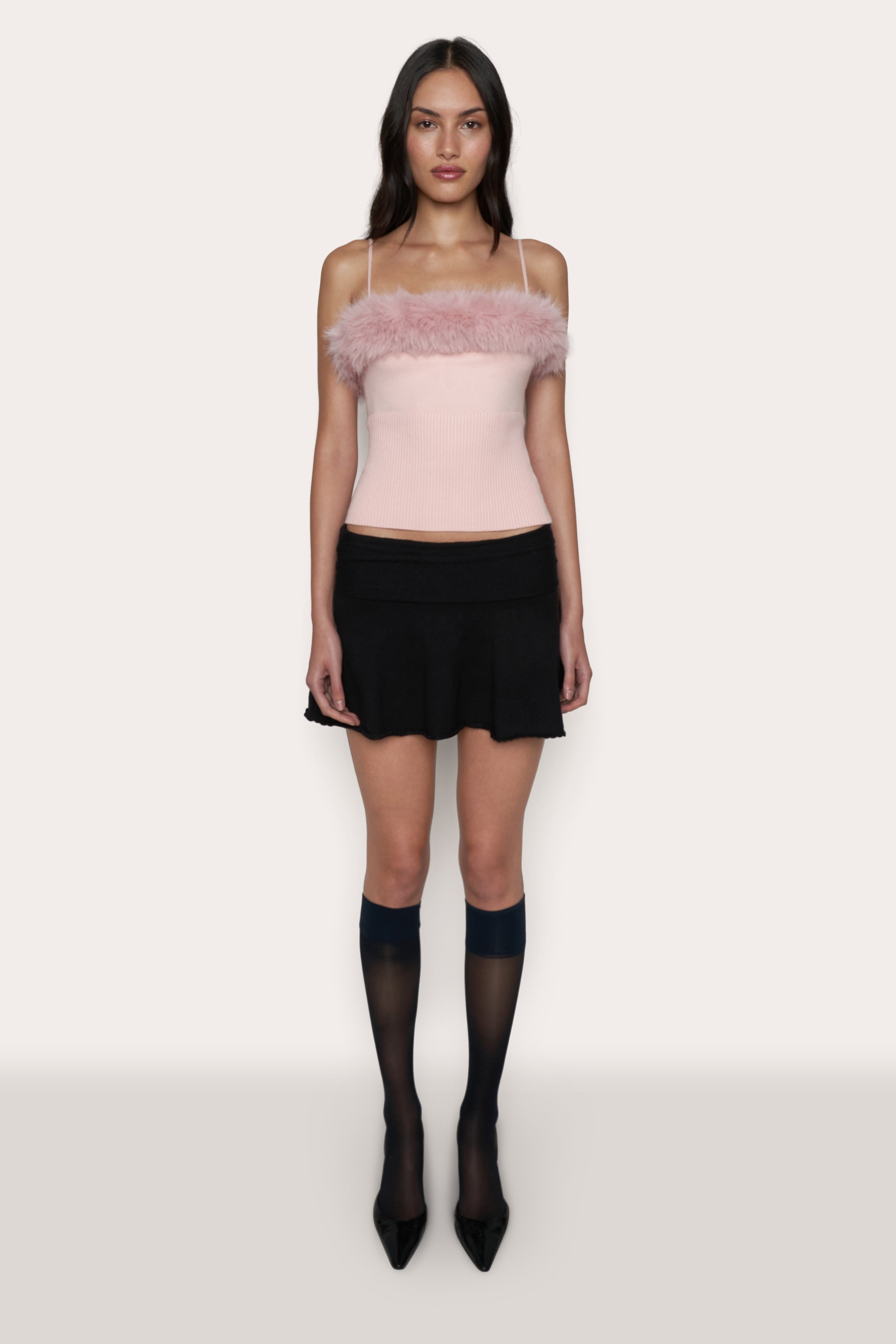 RUCHED HEART SCALLOP SKIRT - 4