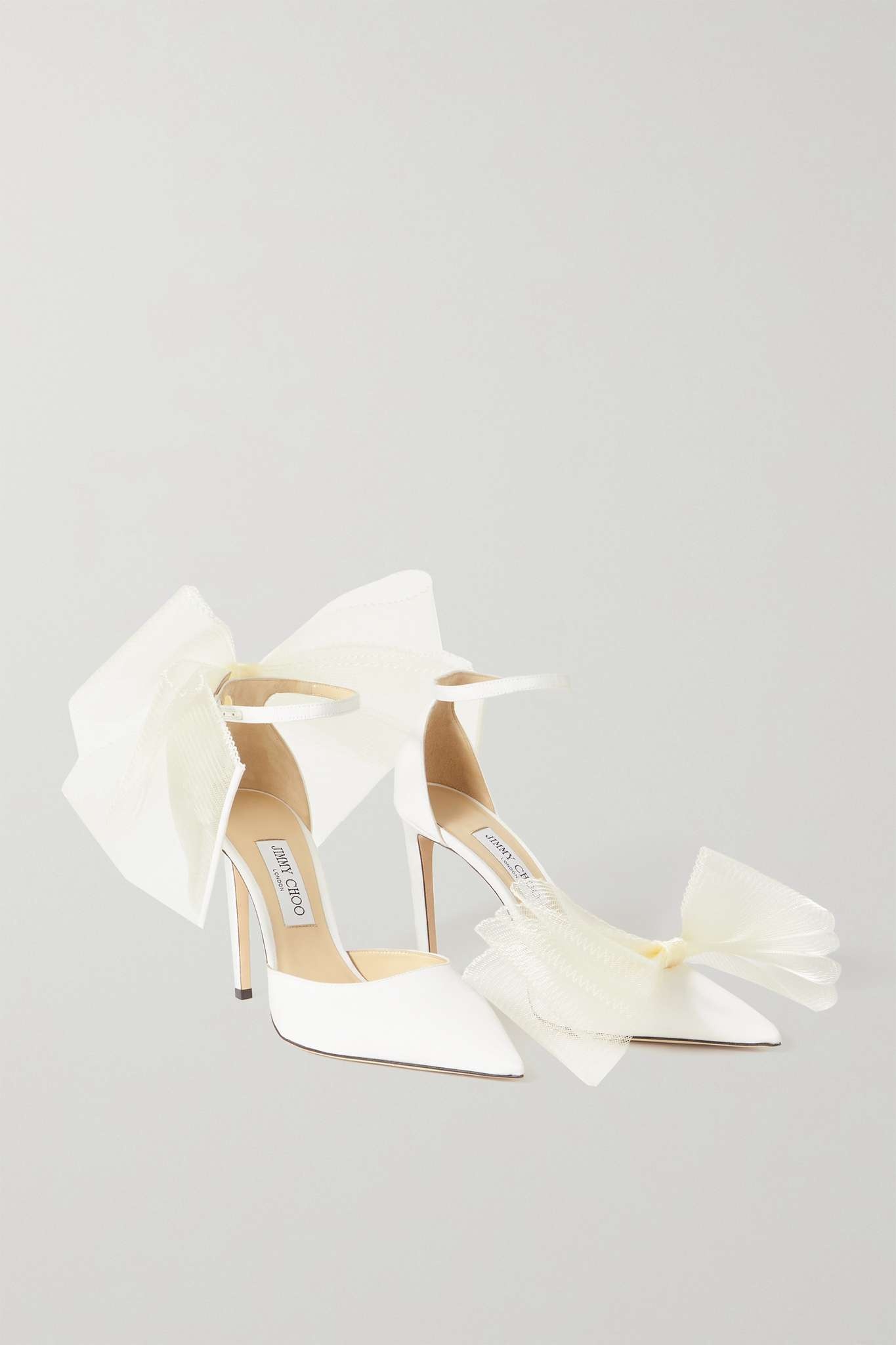 Averly 100 bow-detailed faille pumps - 1