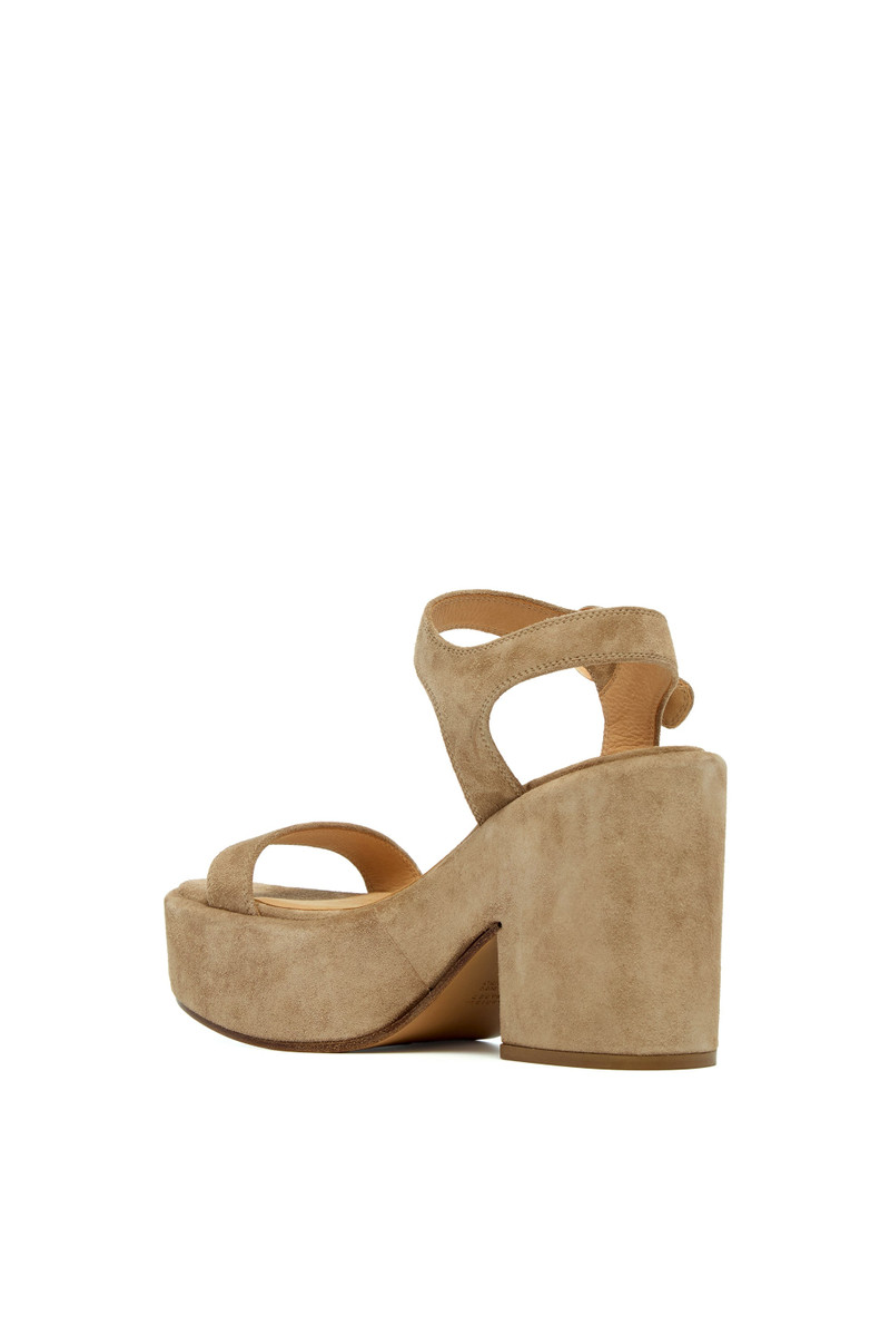 GABRIELA HEARST Iman Platform Sandal in Sand Suede outlook