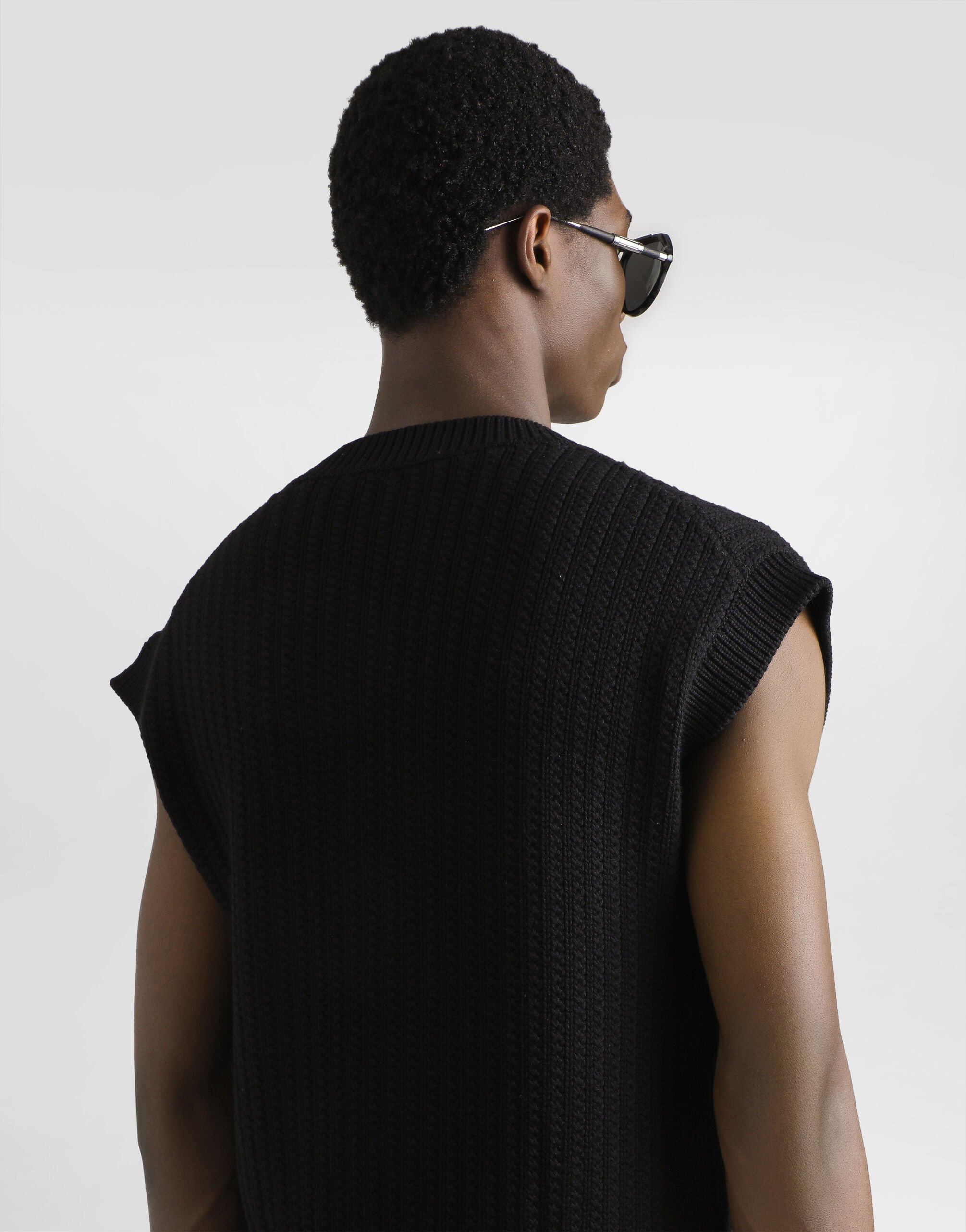 Cable-knit wool vest - 5