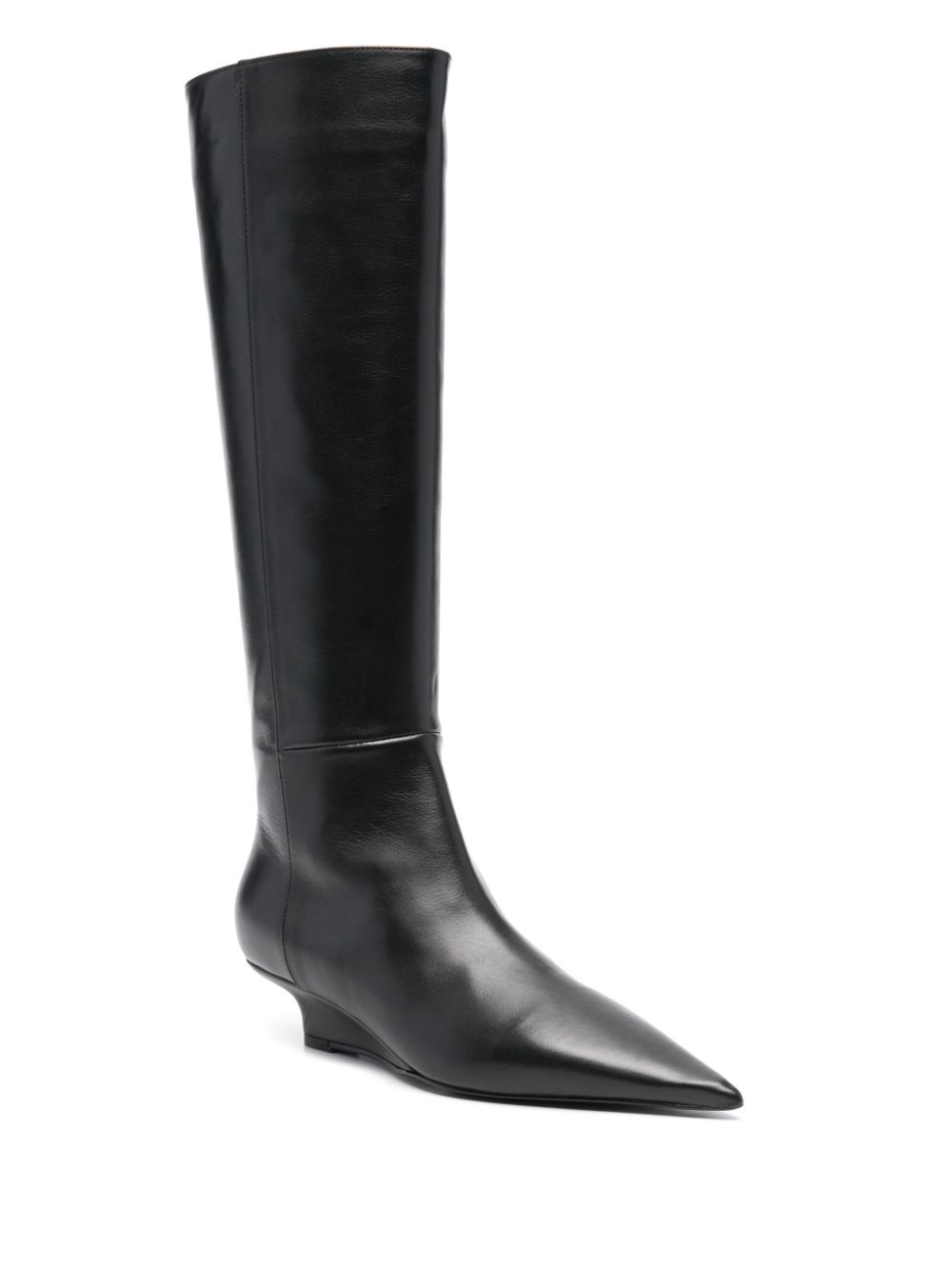 40mm leather knee boots - 2