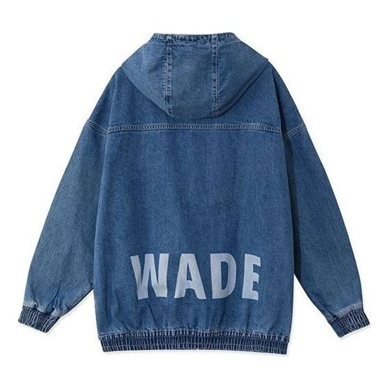 Li-Ning Li-Ning Way Of Wade Loose Fit Denim Hooded Jacket 'Denim Blue' AJDR241-4 outlook