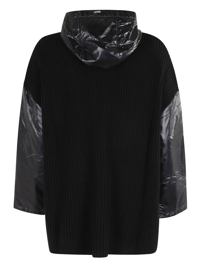 Herno hooded ribbed jacket outlook