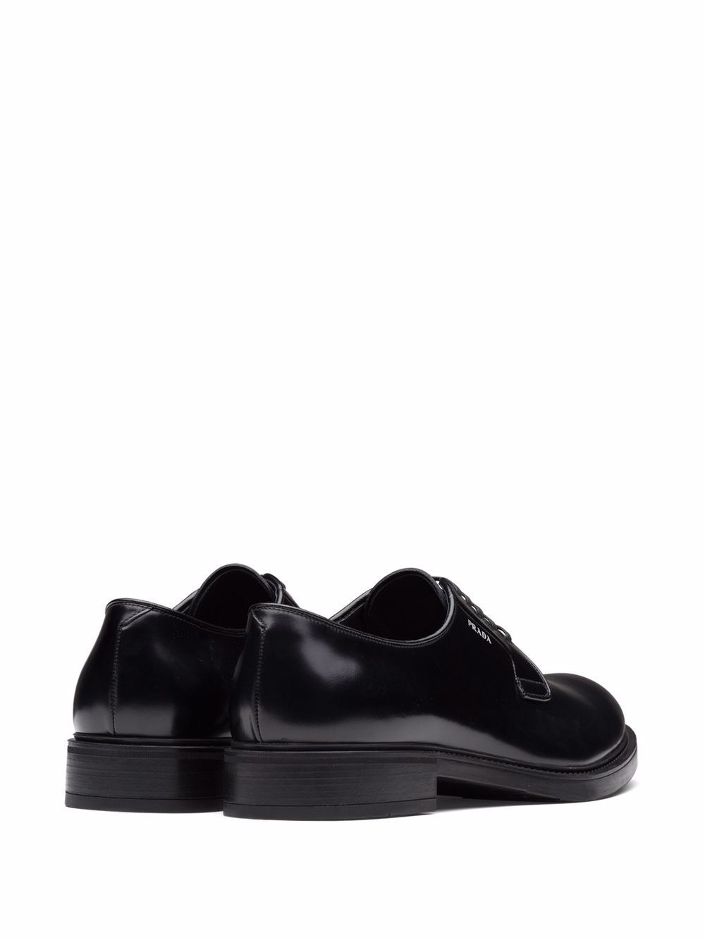 brushed-leather Derby shoes - 3