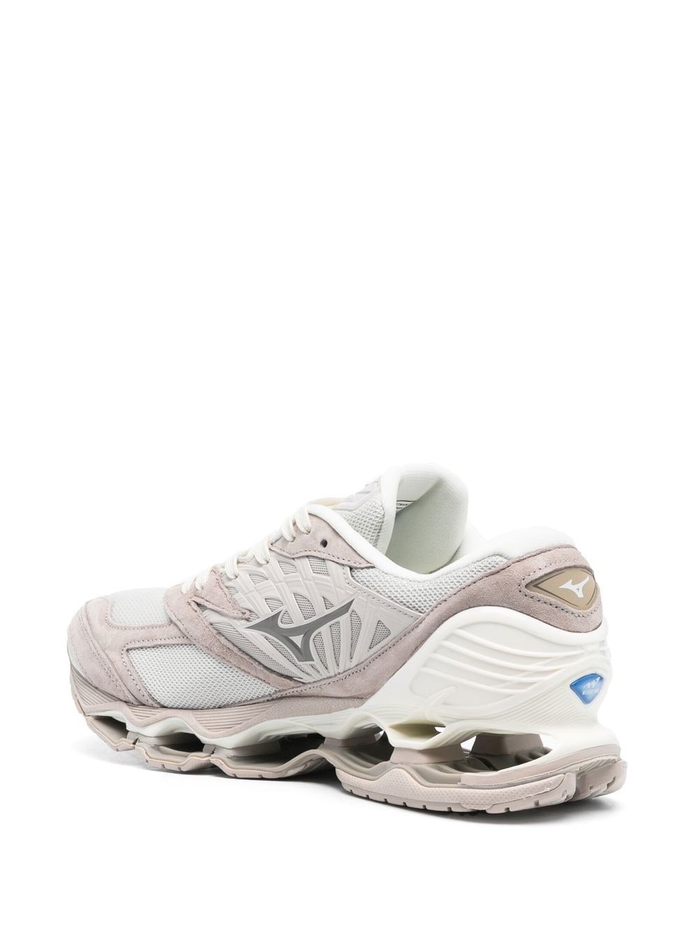 multi-panel lace-up sneakers - 3