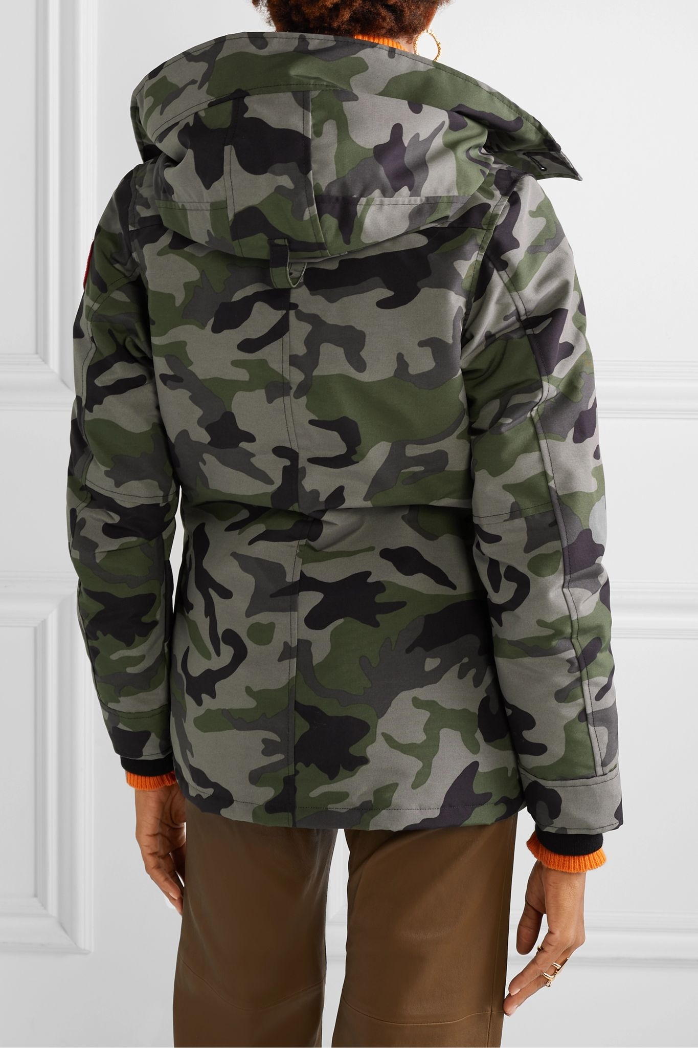 Rideau camouflage-print shell down parka - 4