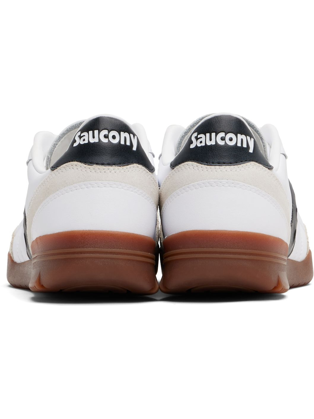 White & Off-White 586i Leather Sneakers - 2