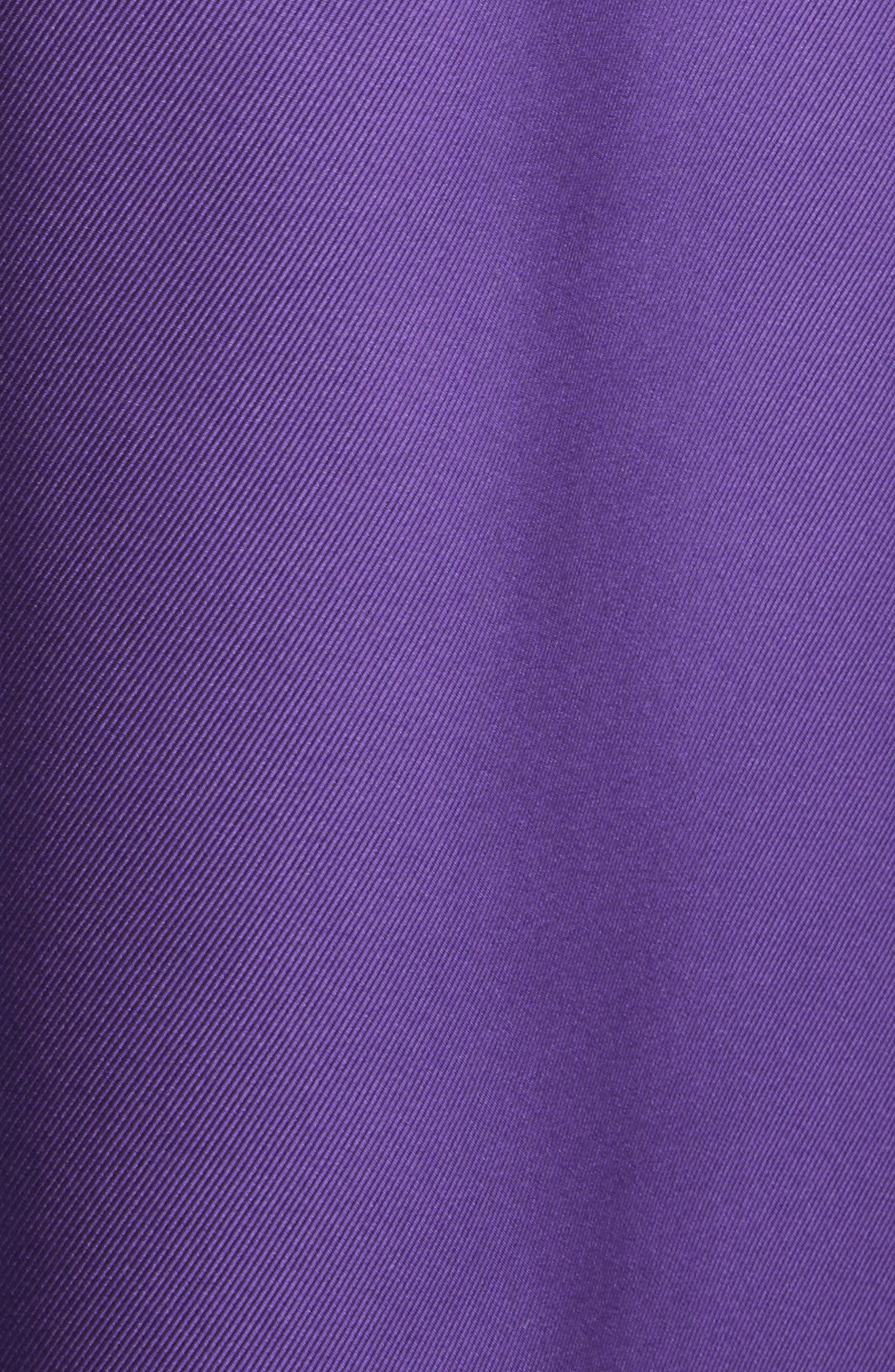 Max Mara Edda Strapless Silk Twill Dress in Purple at Nordstrom - 6