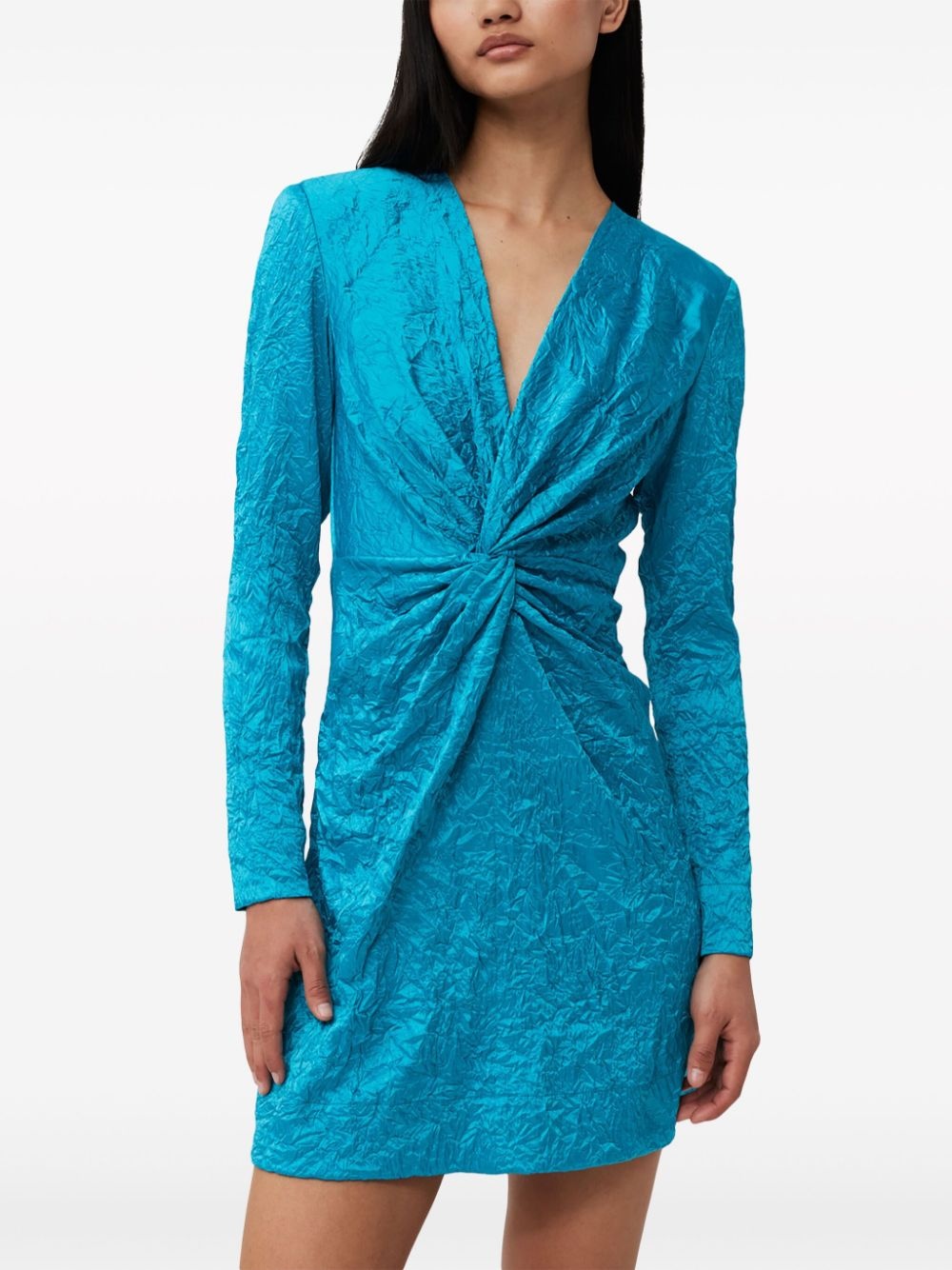 crinkled satin mnidress - 5
