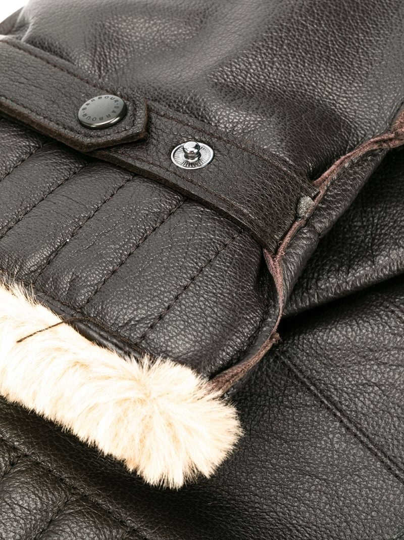 faux fur lined gloves - 3