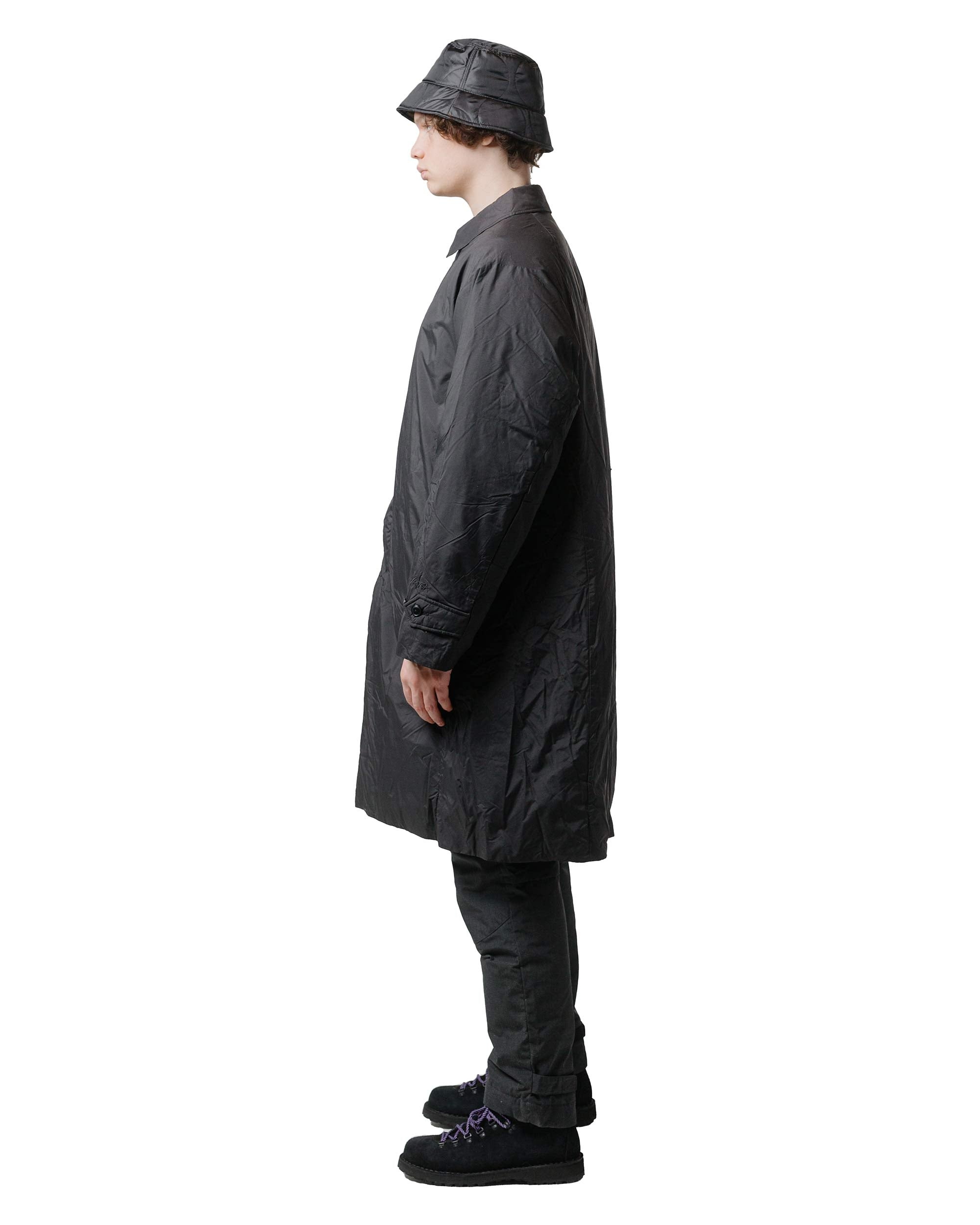 Down Bal Collar Coat Black - 3