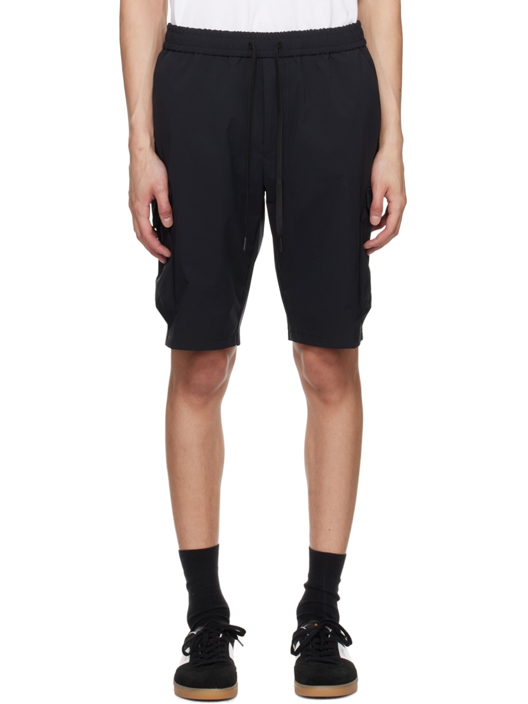 Black Urbanex Cargo Shorts - 1