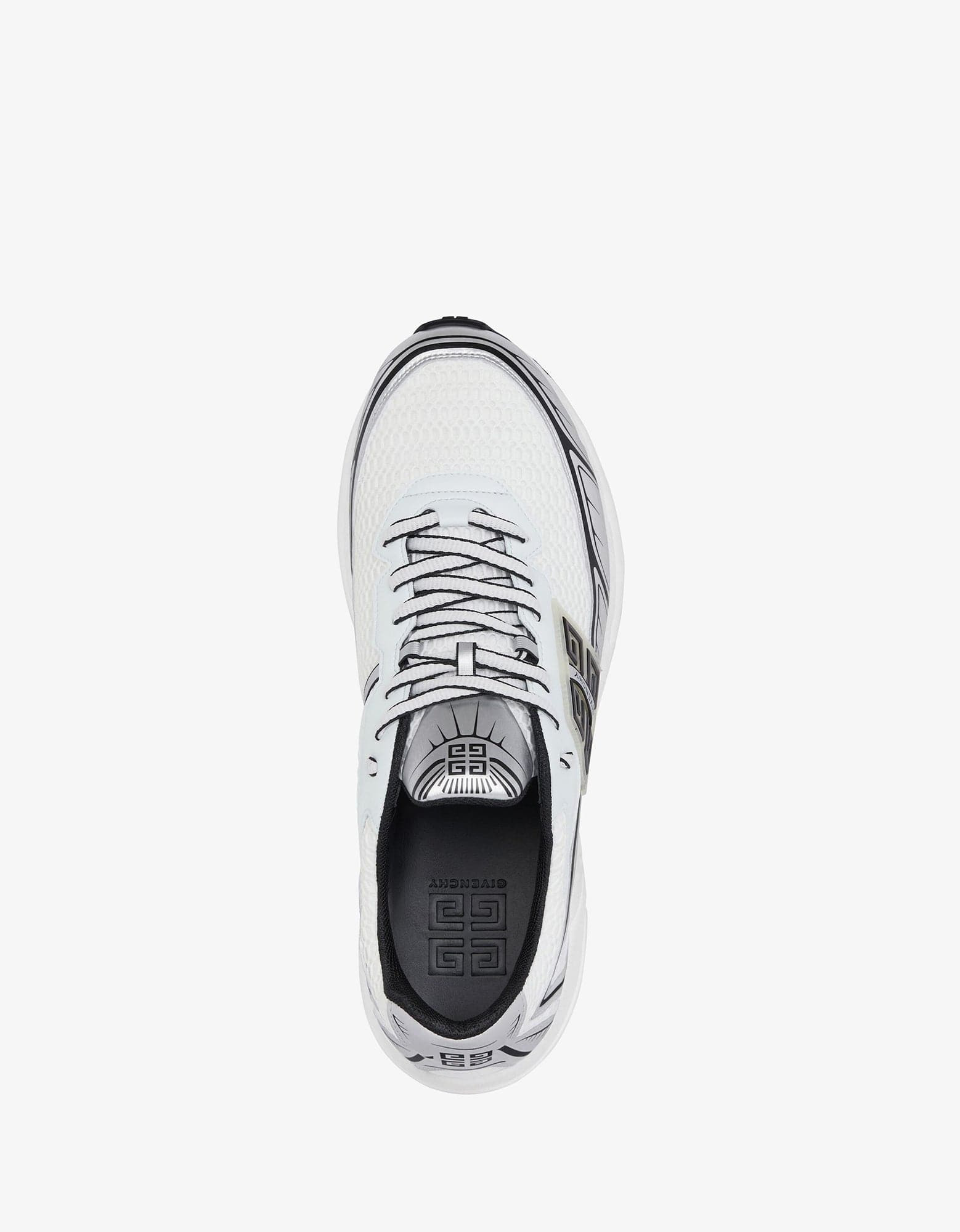 Givenchy White and Silver NFNTY-52 Runners - 5