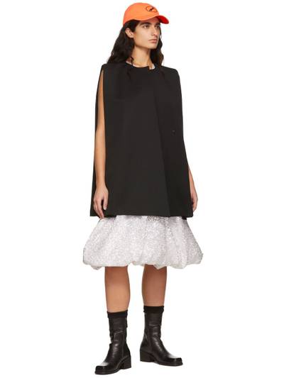 We11done Black Wool Mini Dress outlook