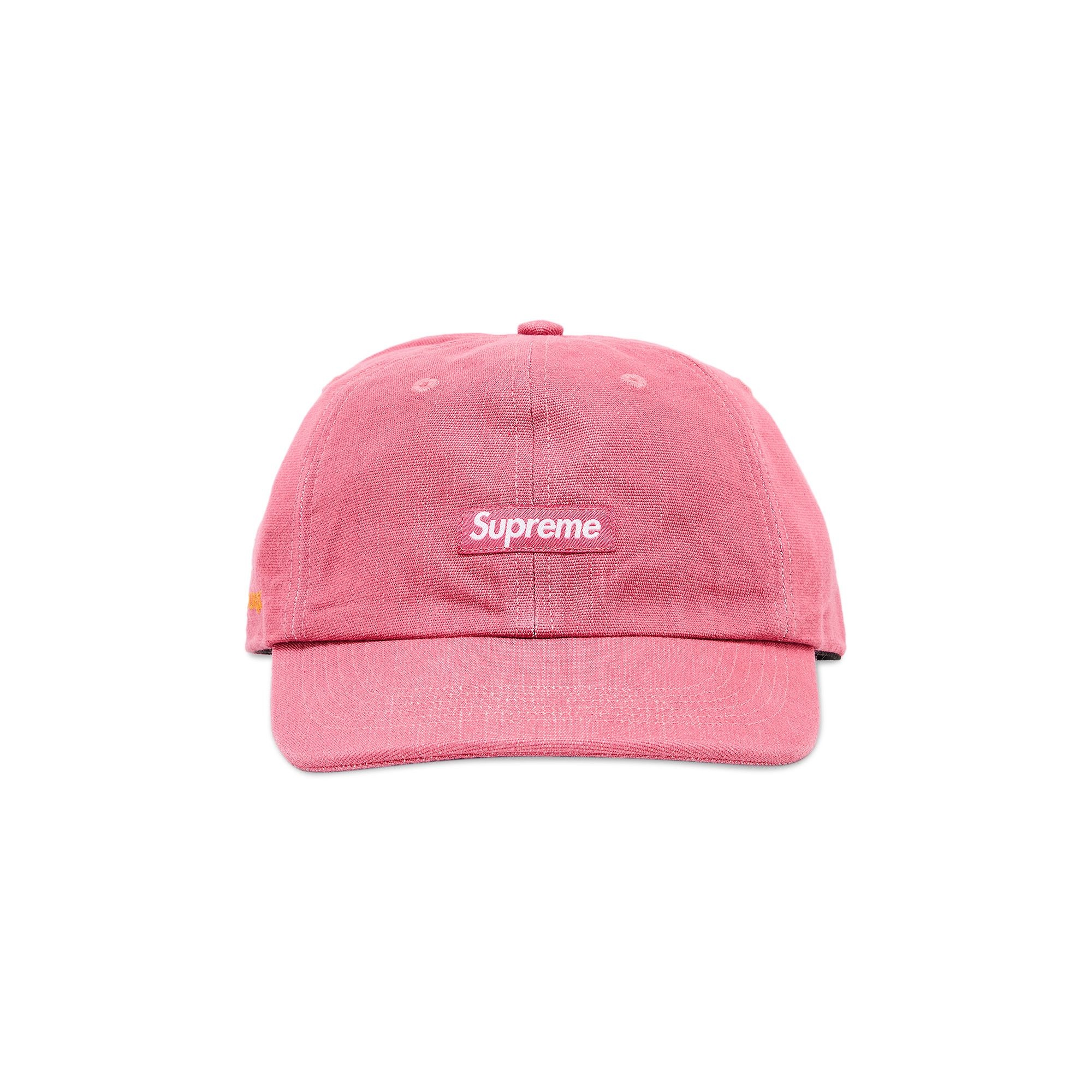 Supreme Cordura Denim Small Box 6-Panel 'Pink' - 1