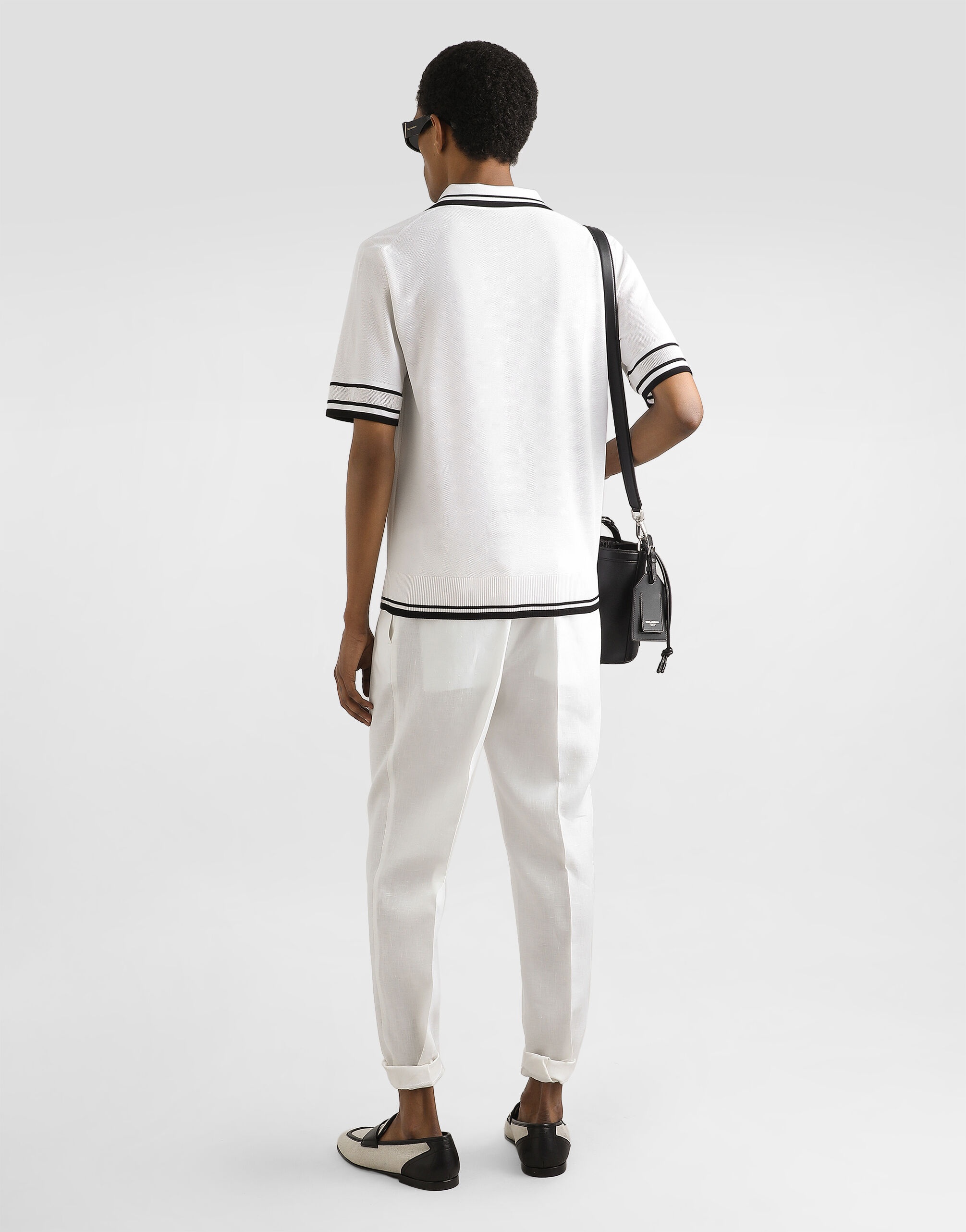 Silk piqué polo shirt - 3