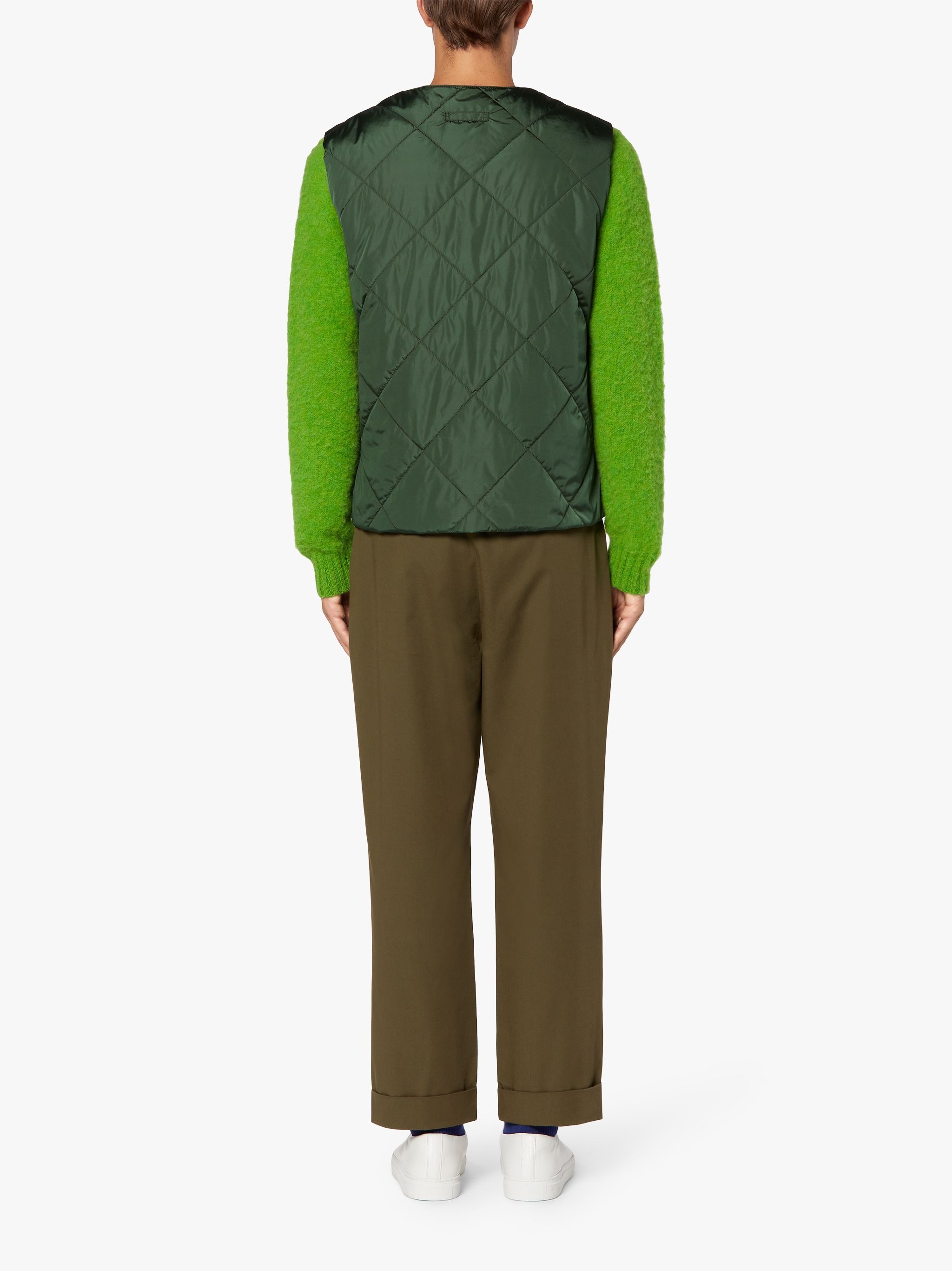 HIG GREEN QUILTED NYLON LINER VEST | GQM-204 - 3