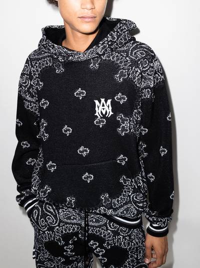 AMIRI bandana-pattern hoodie outlook