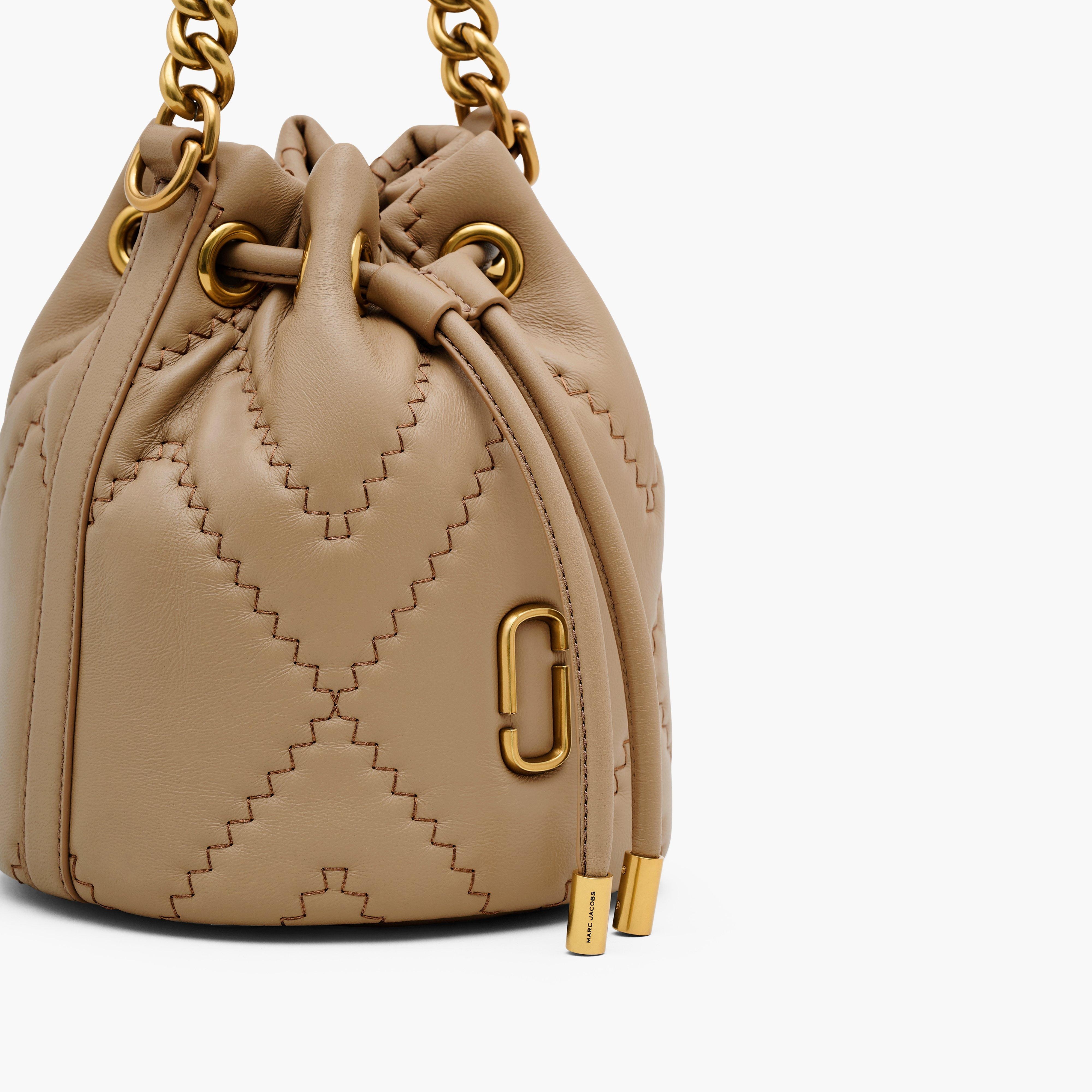 THE QUILTED LEATHER J MARC BUCKET BAG - 6