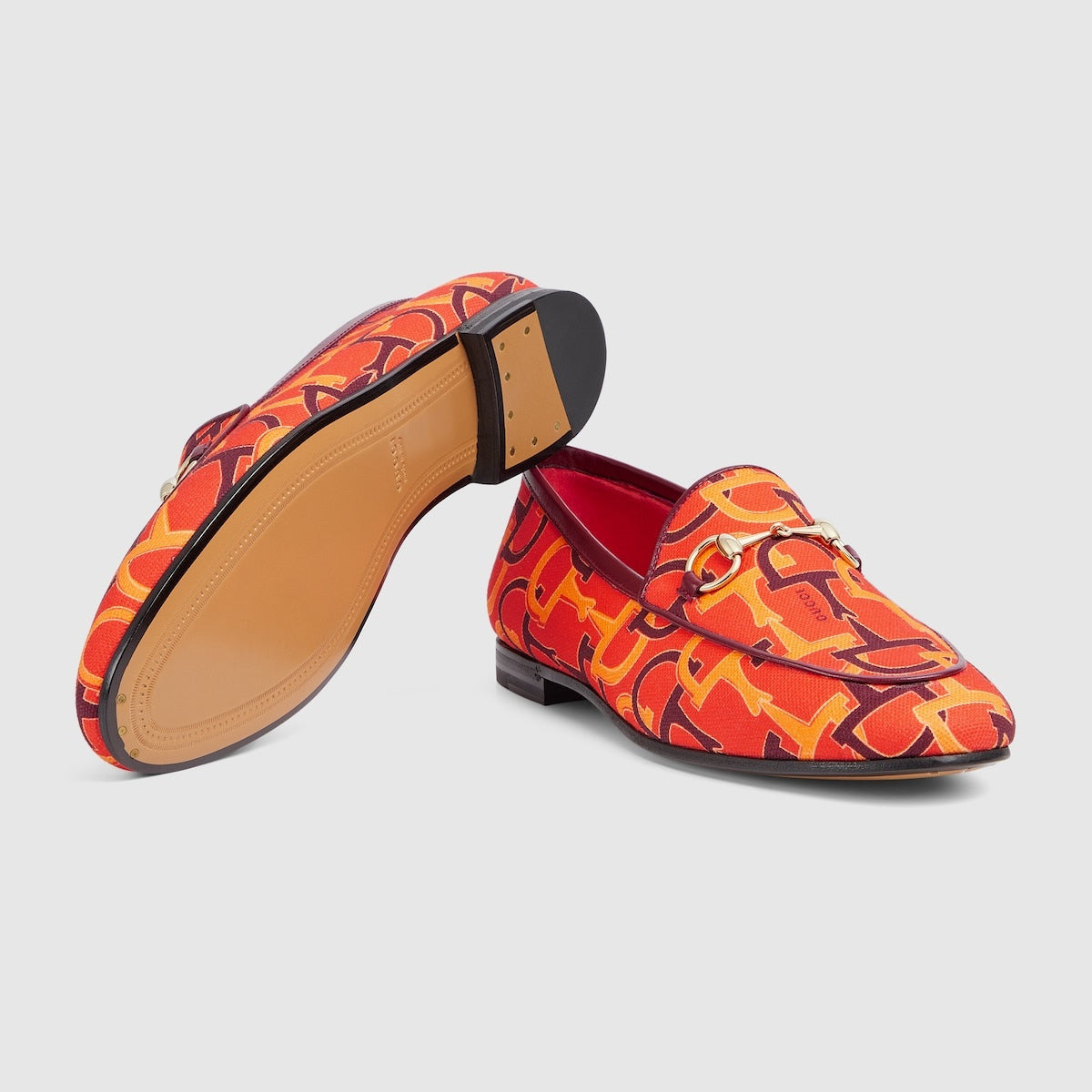 Gucci Jordan Horsebit Pattern Loafers - 4