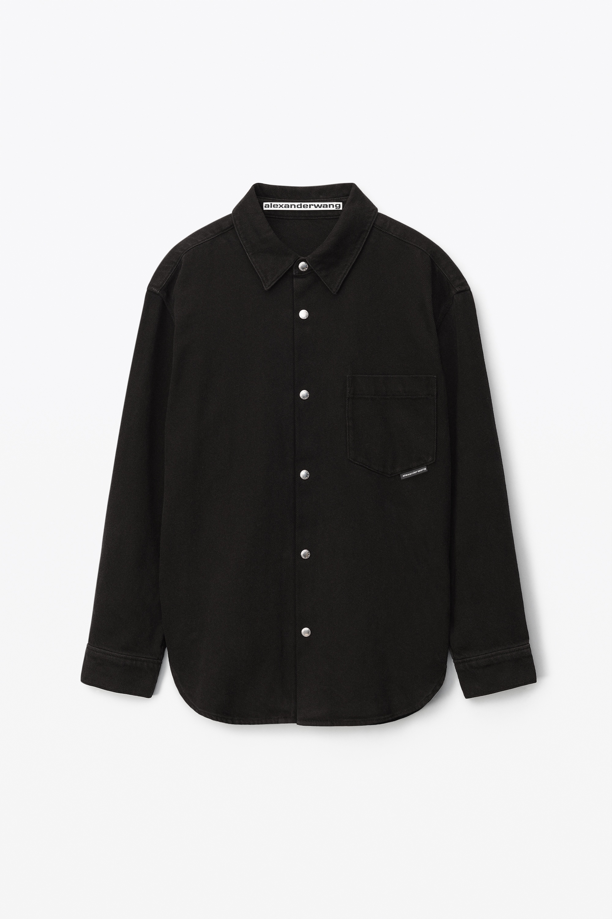 OVERSIZED SHIRT IN TWILL DENIM - 1