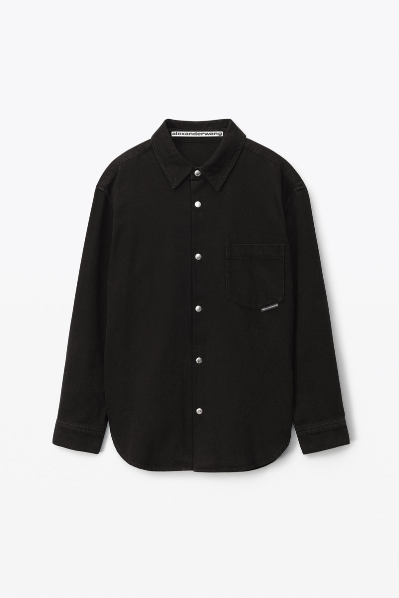 OVERSIZED SHIRT IN TWILL DENIM 1