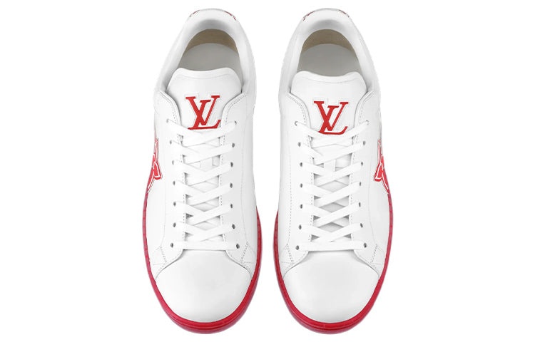 LOUIS VUITTON Luxembourg Samothrace Trainers 'White Red' 1A9FYM - 3