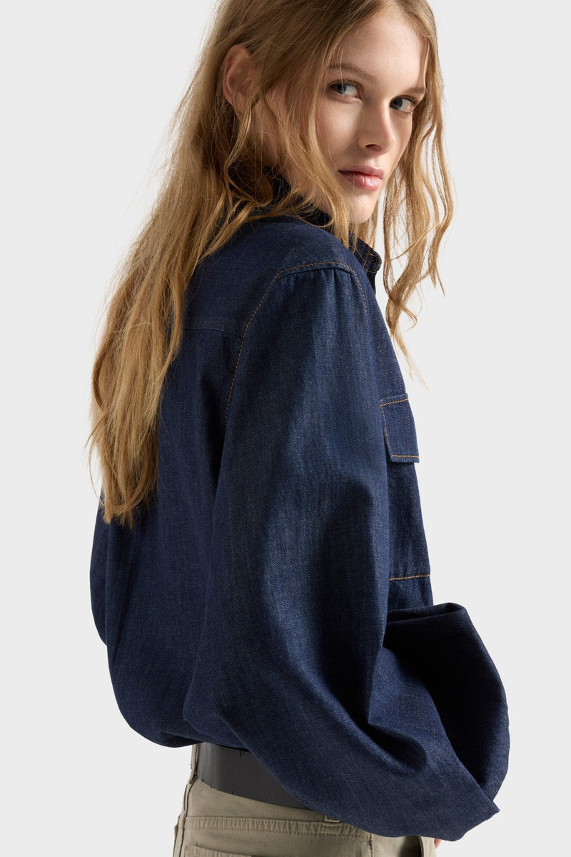 LONG SLEEVE REGULAR SHIRT in Denim Abyss 6