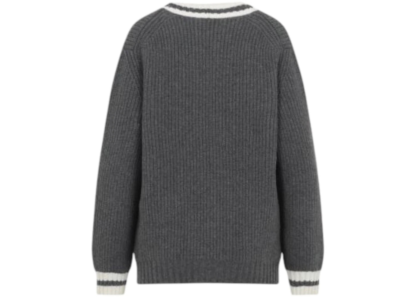 Miu Miu Silk Cashmere Cardigan Slate Grey - 2