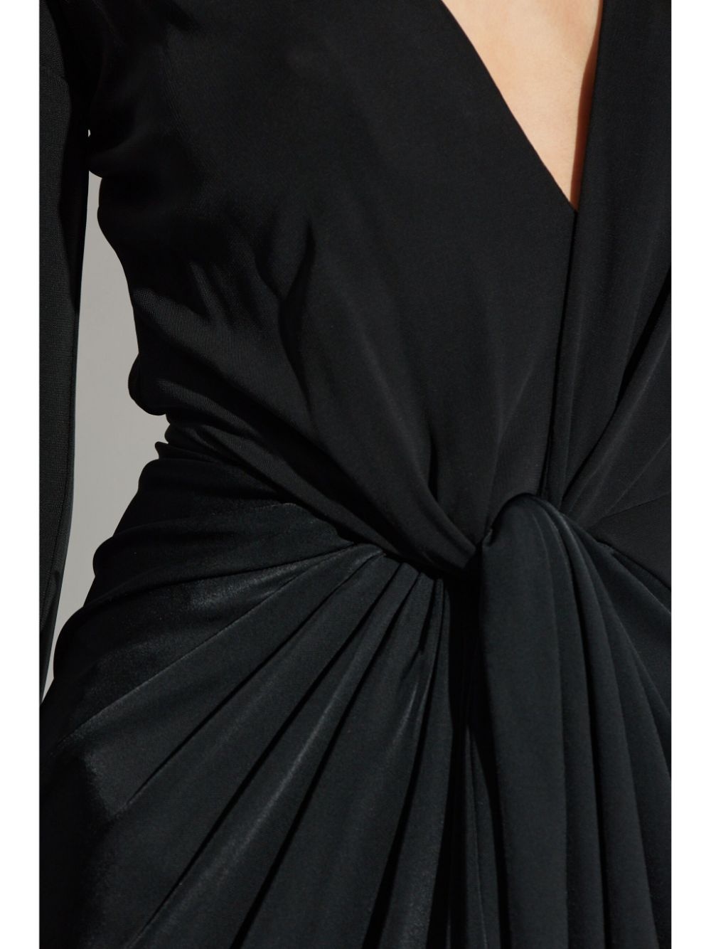 knot-detail jersey gown - 5