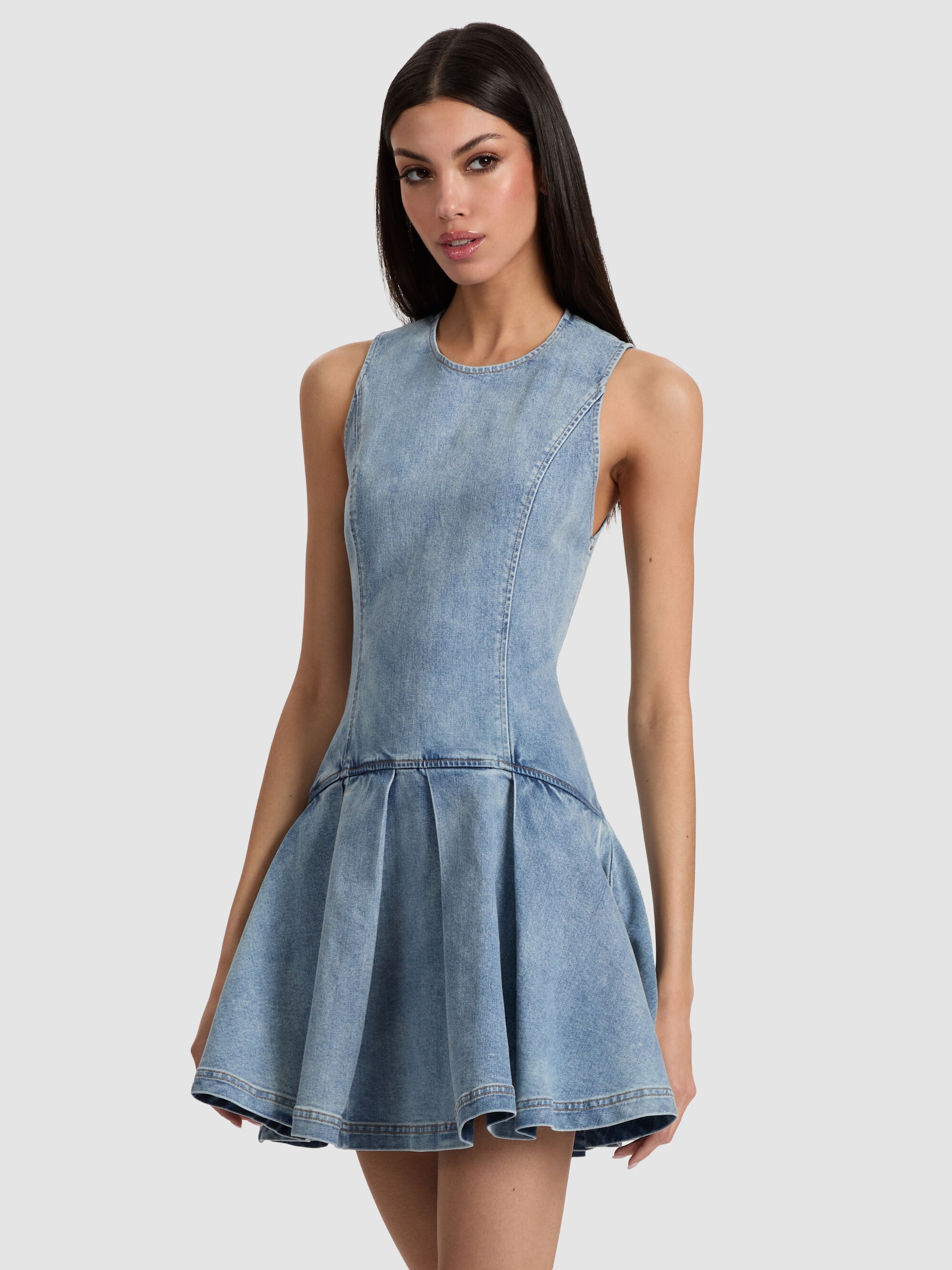 ADLEY DROP WAIST MINI DRESS - 5