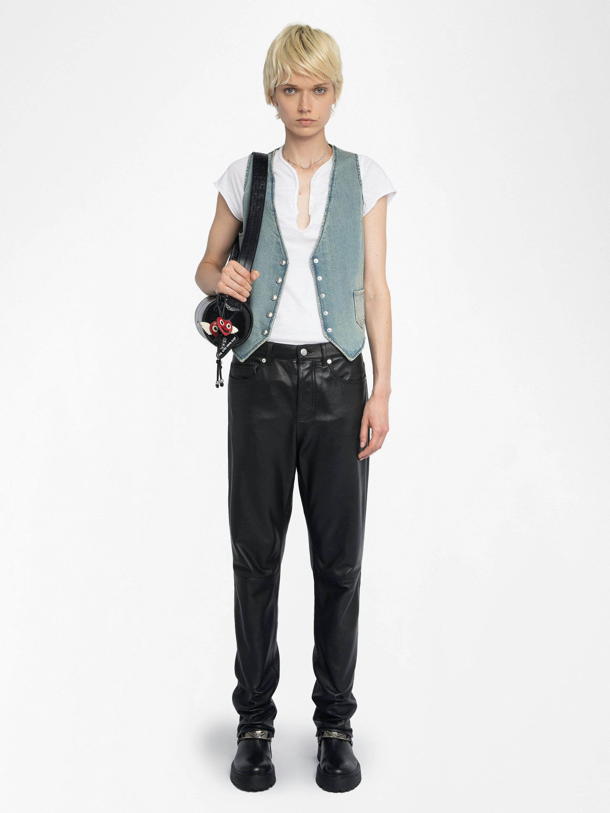 Gillier Denim Vest - 5