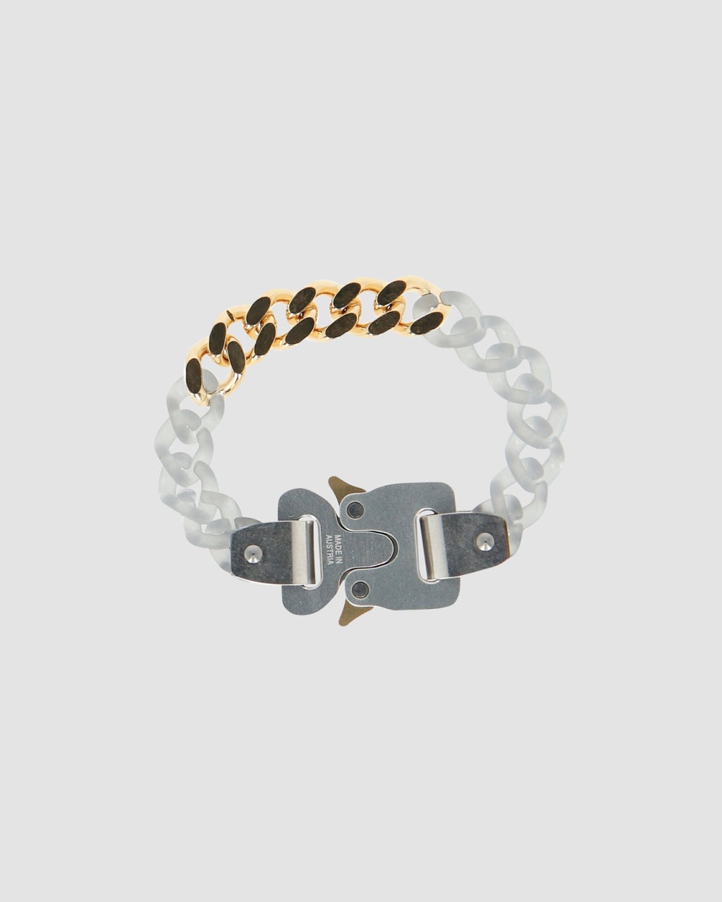 TRANSPARENT CHAIN & METAL BRACELET - 2