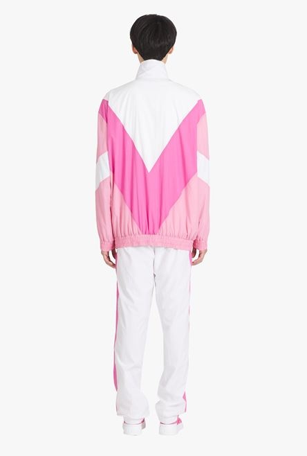 Balmain x Barbie - Pink and white nylon jacket - 3