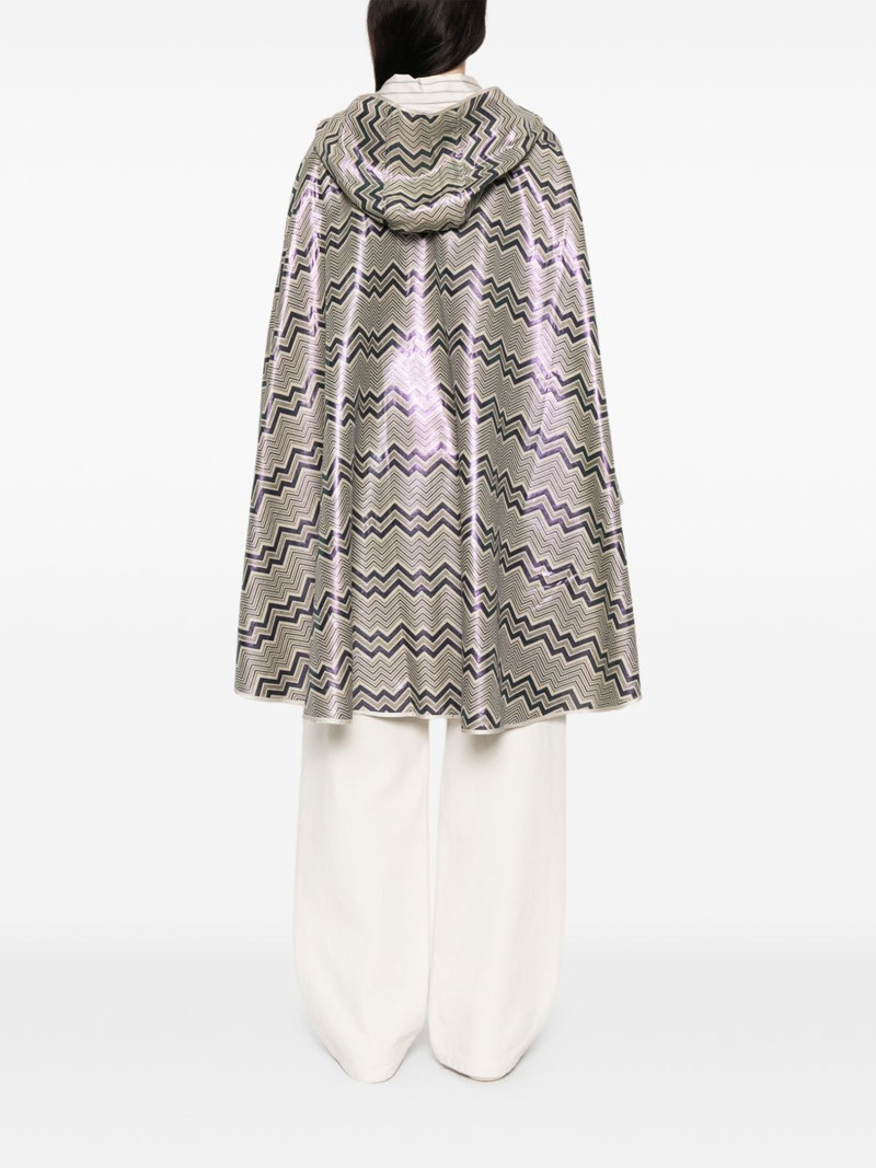 chevron-pattern hood cape 4